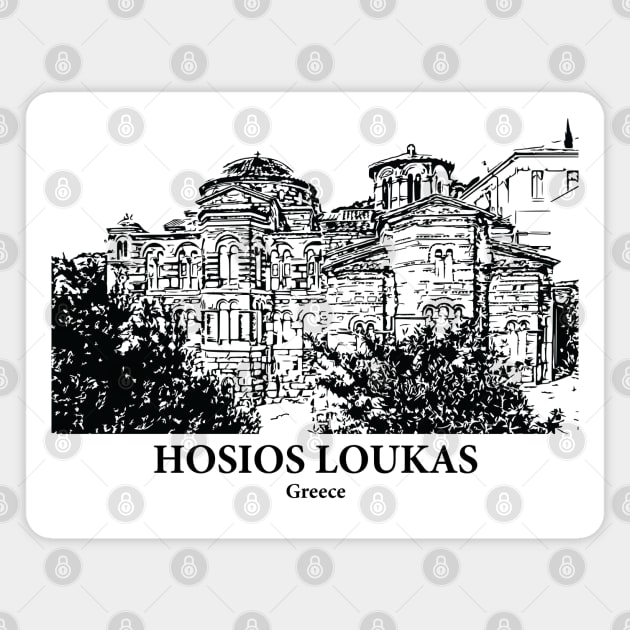 Hosios Loukas - Greece Magnet by Lakeric